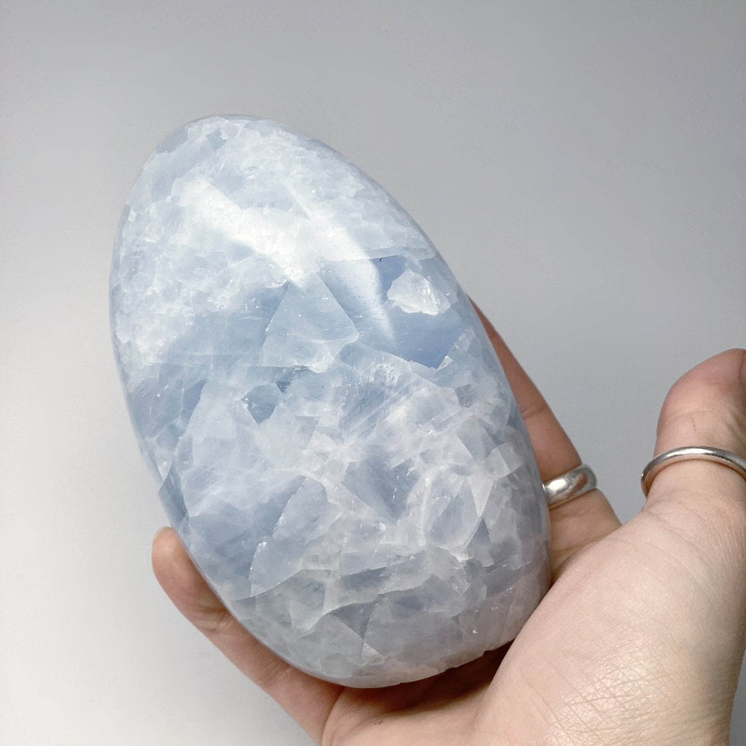 Blue Calcite Stand Up - Rocks and Gems Canada