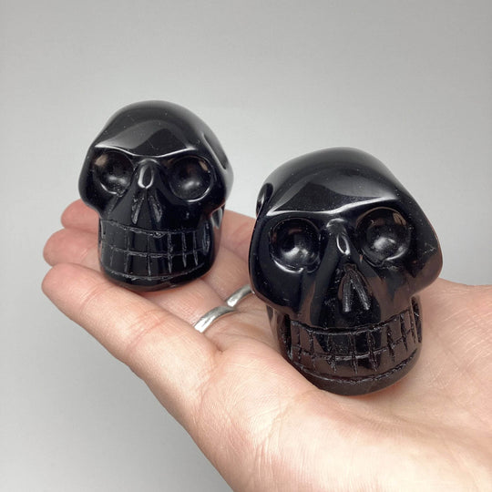 Carved Smoky Quartz Crystal Skull - Rocks and Gems Canada