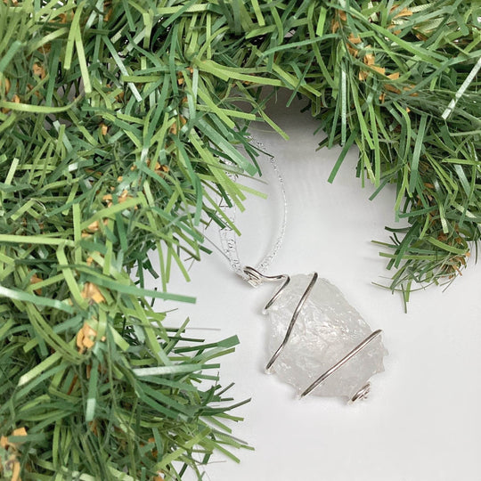 Wire Wrap Gemstone Christmas Ornament - Rocks and Gems Canada