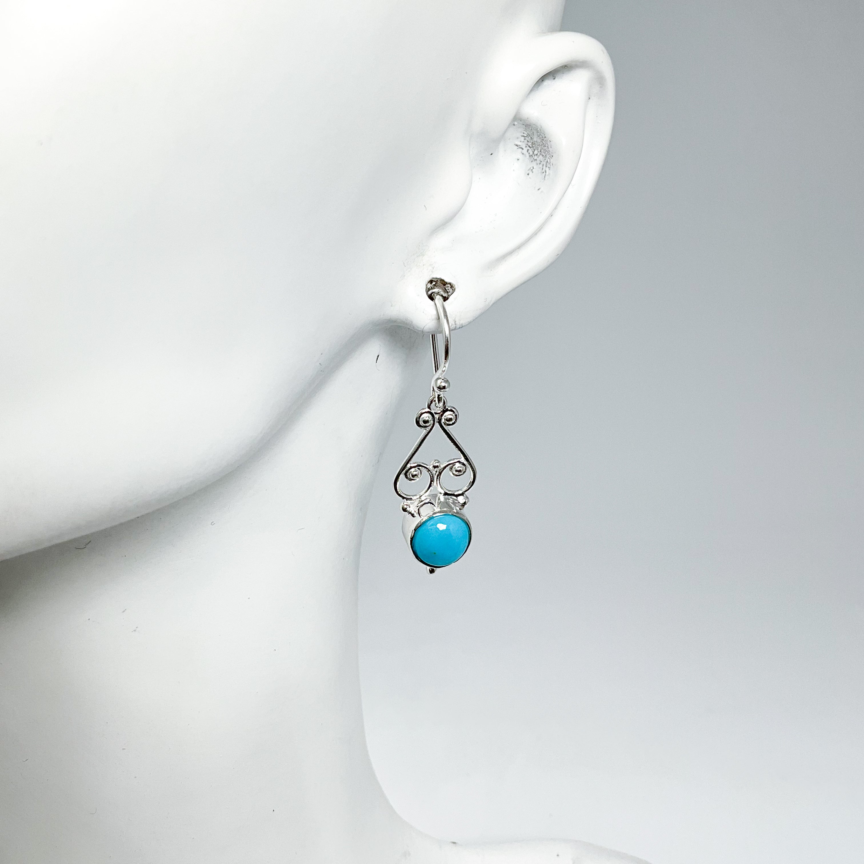 Turquoise Dangle Earrings - High Quality - Rocks and Gems Canada