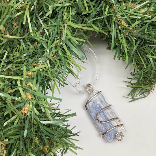 Wire Wrap Gemstone Christmas Ornament - Rocks and Gems Canada