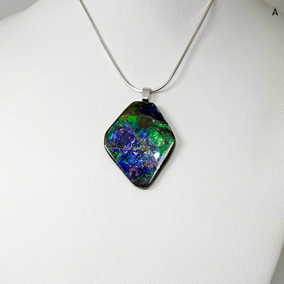 Alberta Ammolite Pendant - Rocks and Gems Canada