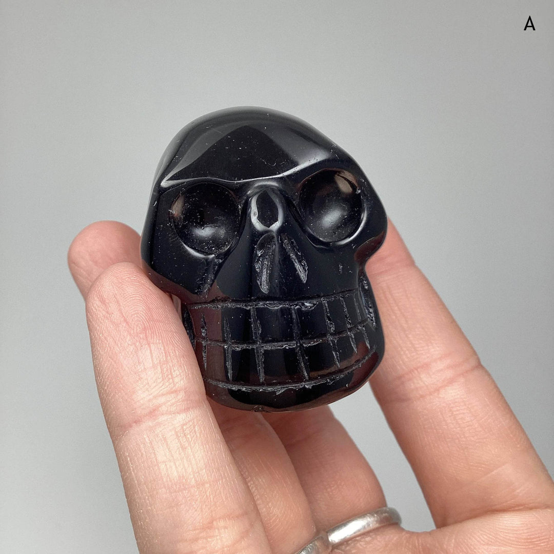 Carved Smoky Quartz Crystal Skull - Rocks and Gems Canada