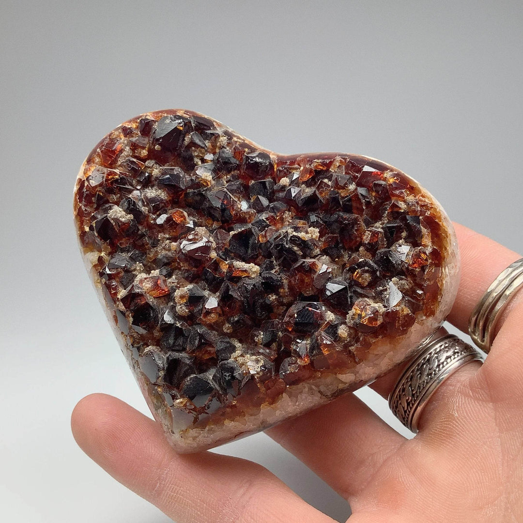 Citrine Druze Cluster Heart - Rocks and Gems Canada