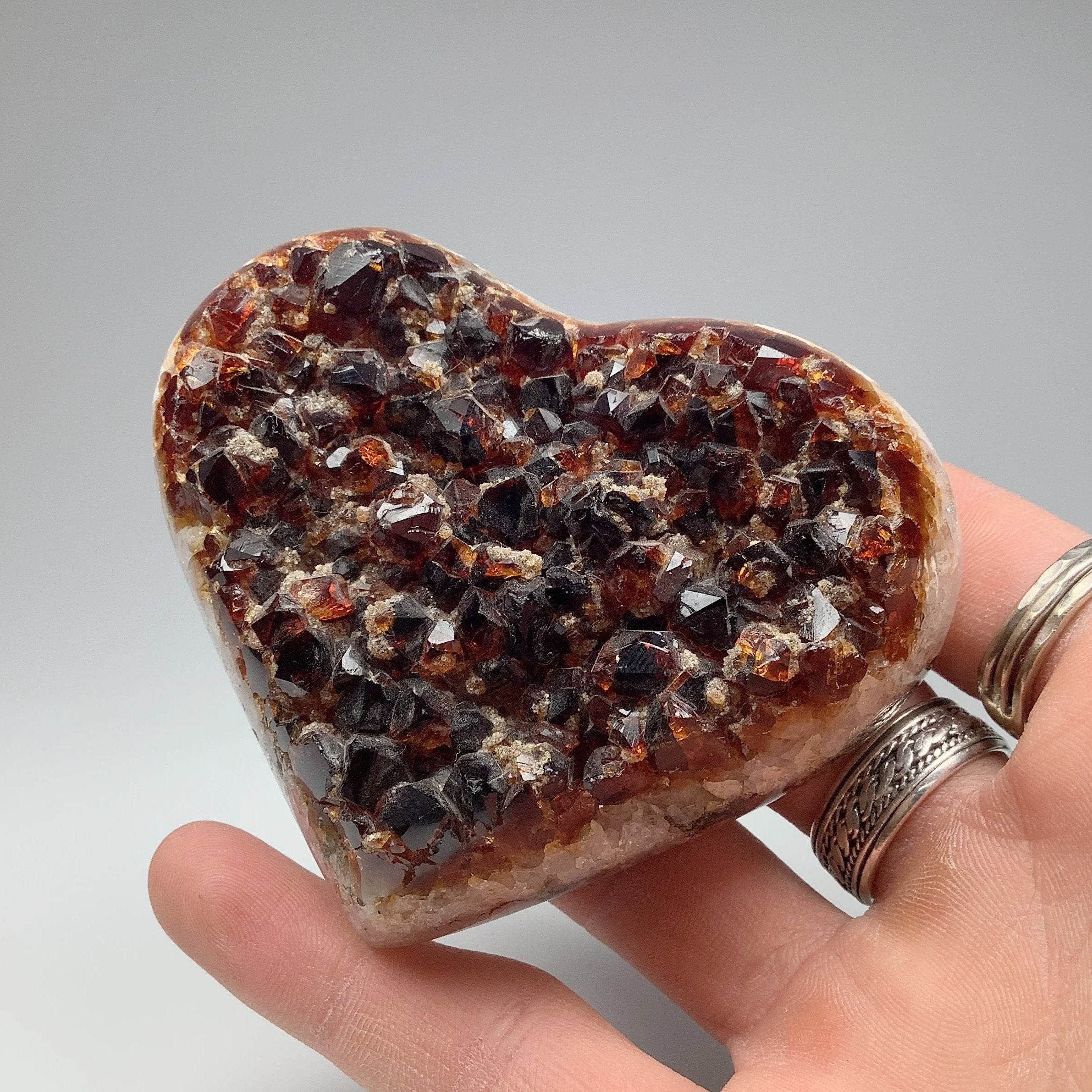 Citrine Druze Cluster Heart - Rocks and Gems Canada