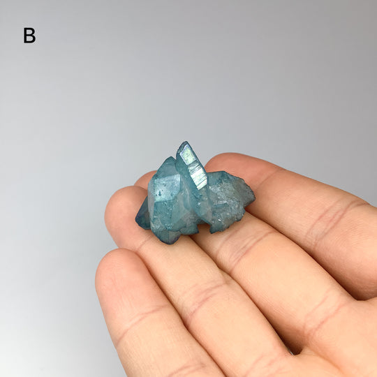 Aqua Aura Quartz Cluster - Rocks and Gems Canada