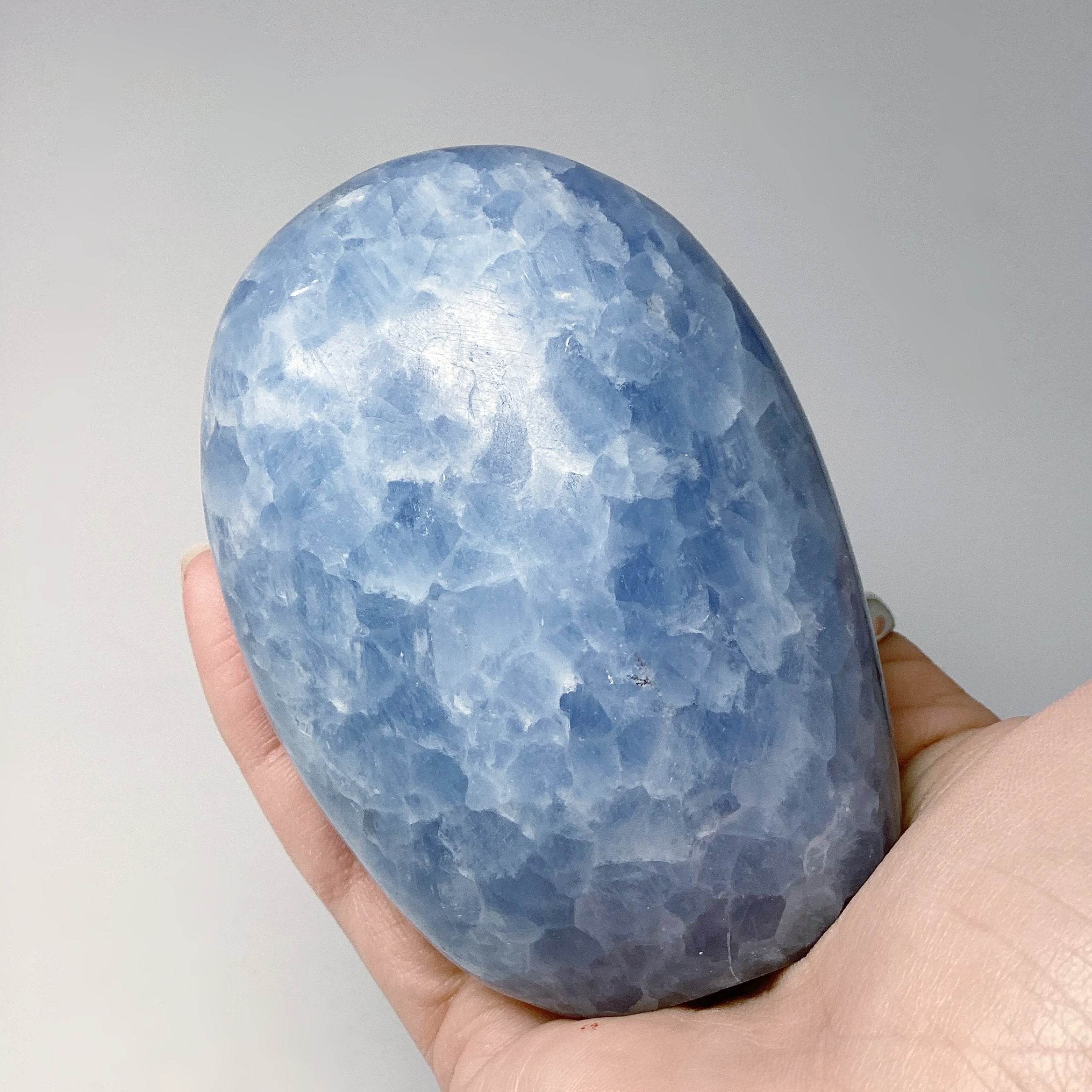 Blue Calcite Stand Up - Rocks and Gems Canada
