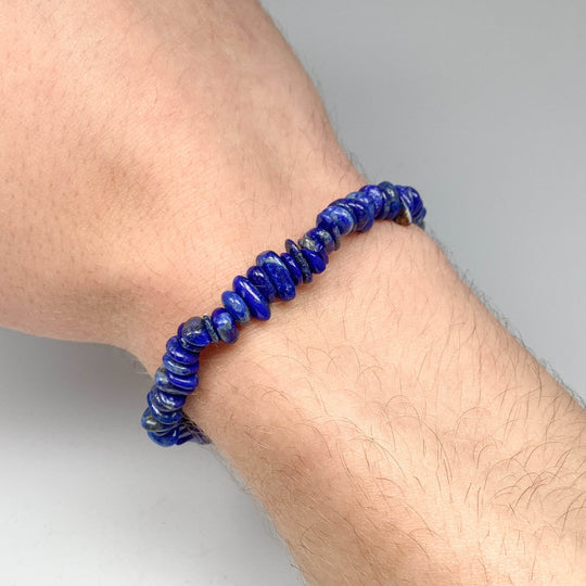 Lapis Lazuli Chip Beaded Bracelet - Rocks and Gems Canada