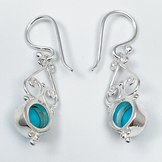 Turquoise Dangle Earrings - High Quality - Rocks and Gems Canada