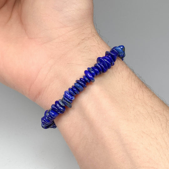 Lapis Lazuli Chip Beaded Bracelet - Rocks and Gems Canada