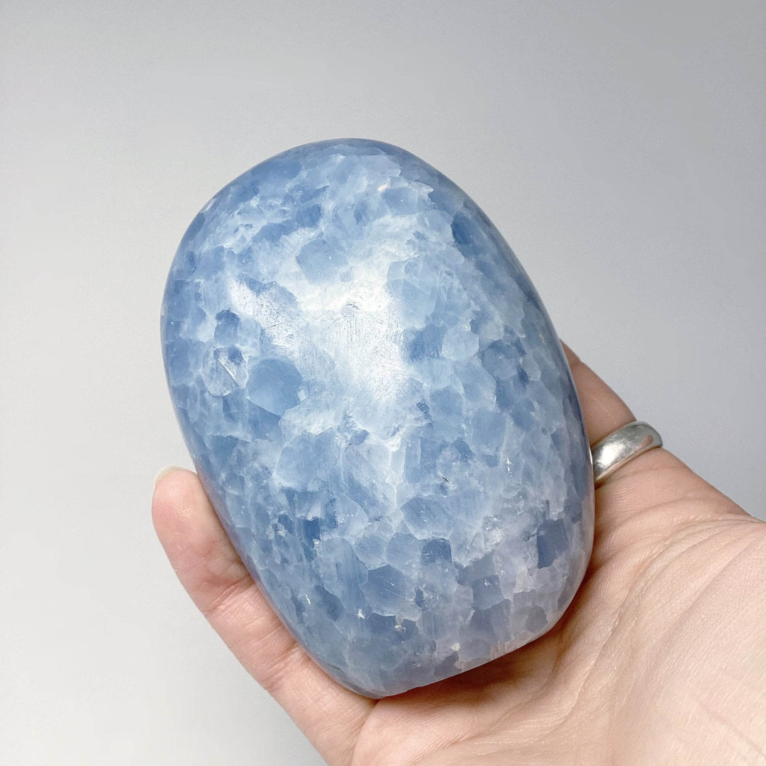 Blue Calcite Stand Up - Rocks and Gems Canada