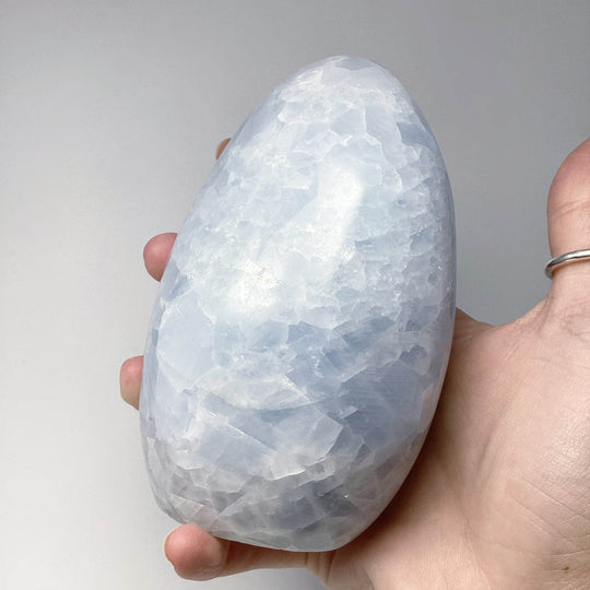 Blue Calcite Stand Up - Rocks and Gems Canada