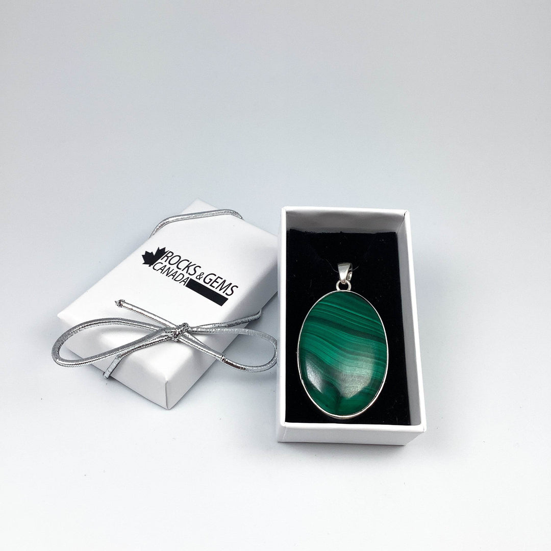 Malachite Pendant - Rocks and Gems Canada