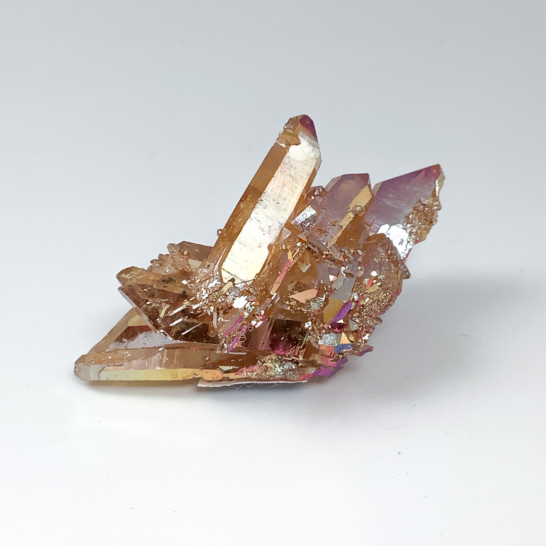 Sunset Aura Quartz Cluster - Rocks and Gems Canada