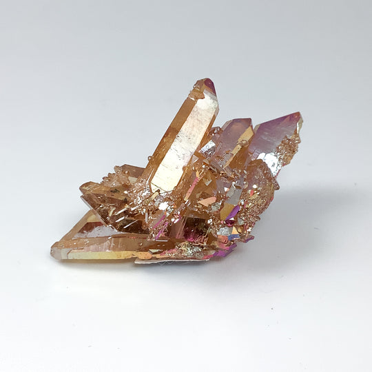 Sunset Aura Quartz Cluster - Rocks and Gems Canada