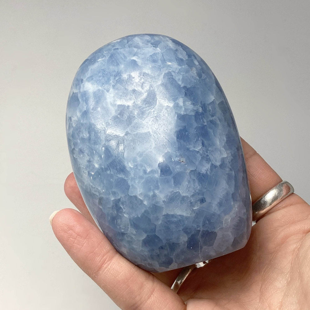 Blue Calcite Stand Up - Rocks and Gems Canada