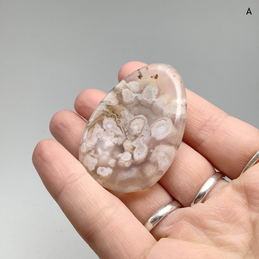 Worry Stone - Flower Agate - Rocks and Gems Canada