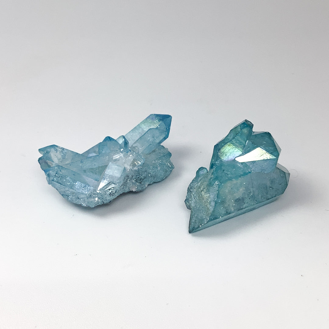 Aqua Aura Quartz Cluster - Rocks and Gems Canada