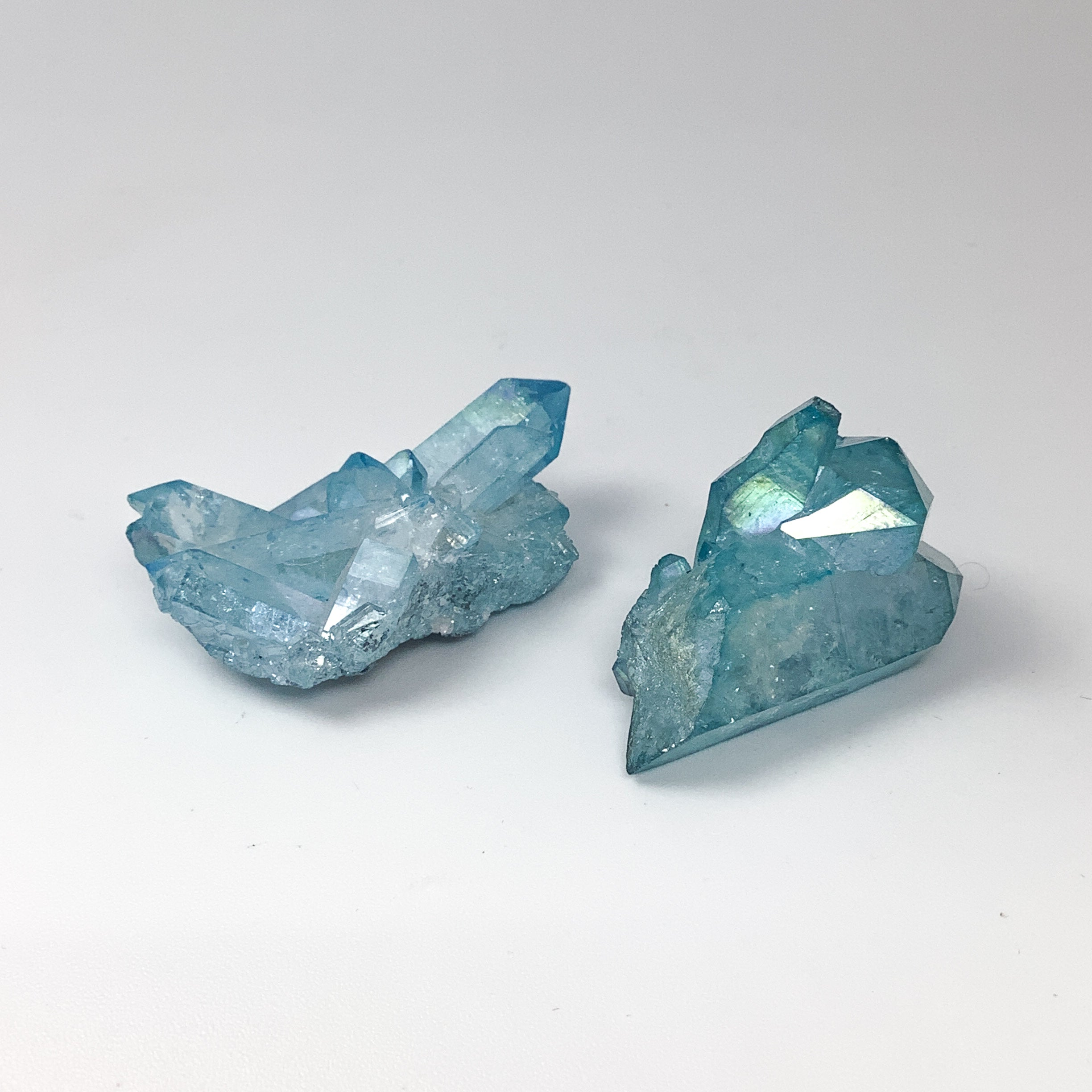 Aqua Aura Quartz Cluster - Rocks and Gems Canada