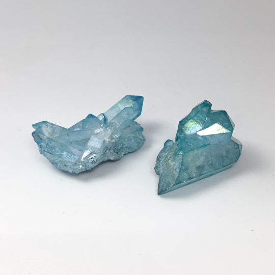 Aqua Aura Quartz Cluster - Rocks and Gems Canada