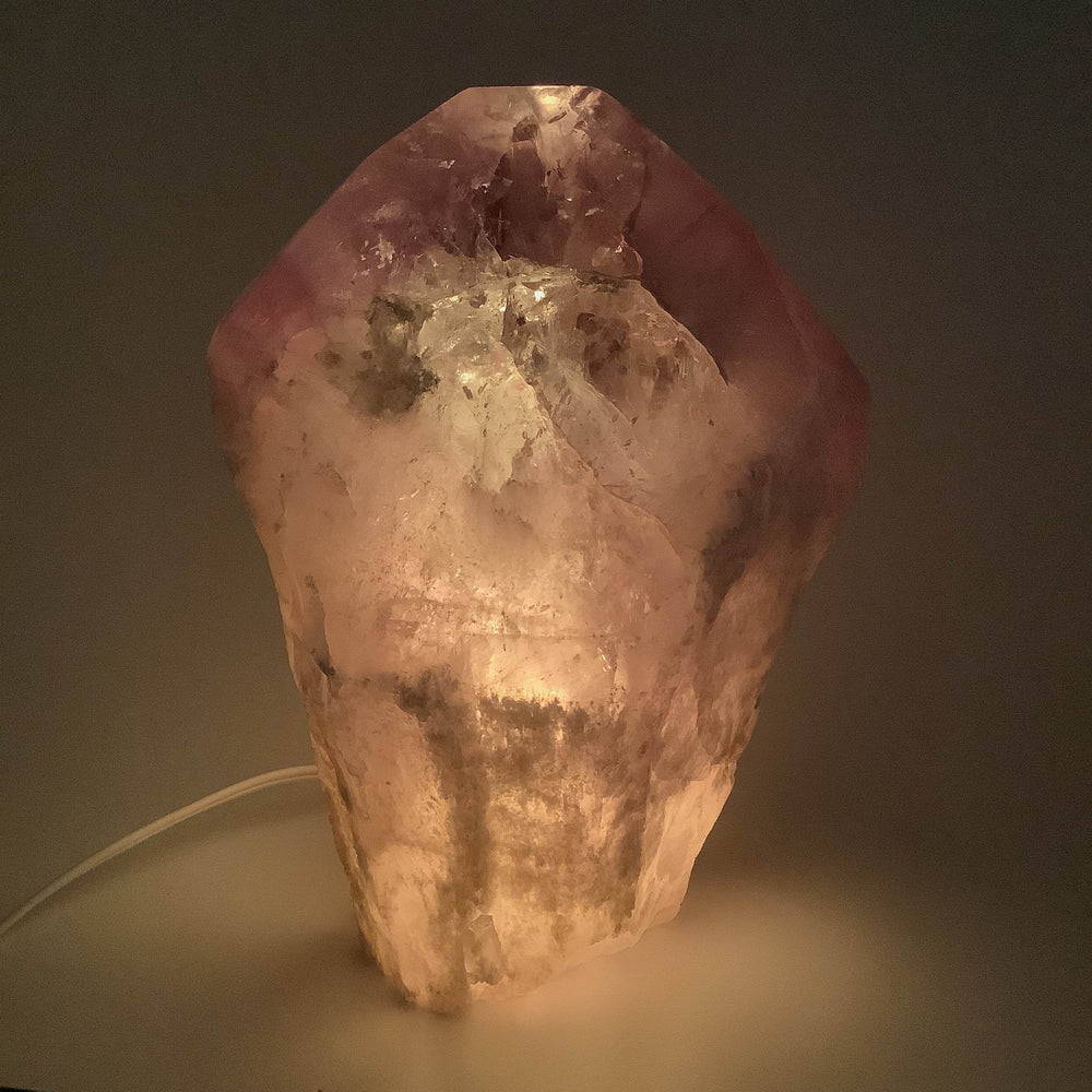 Rough Amethyst Lamp - Rocks and Gems Canada