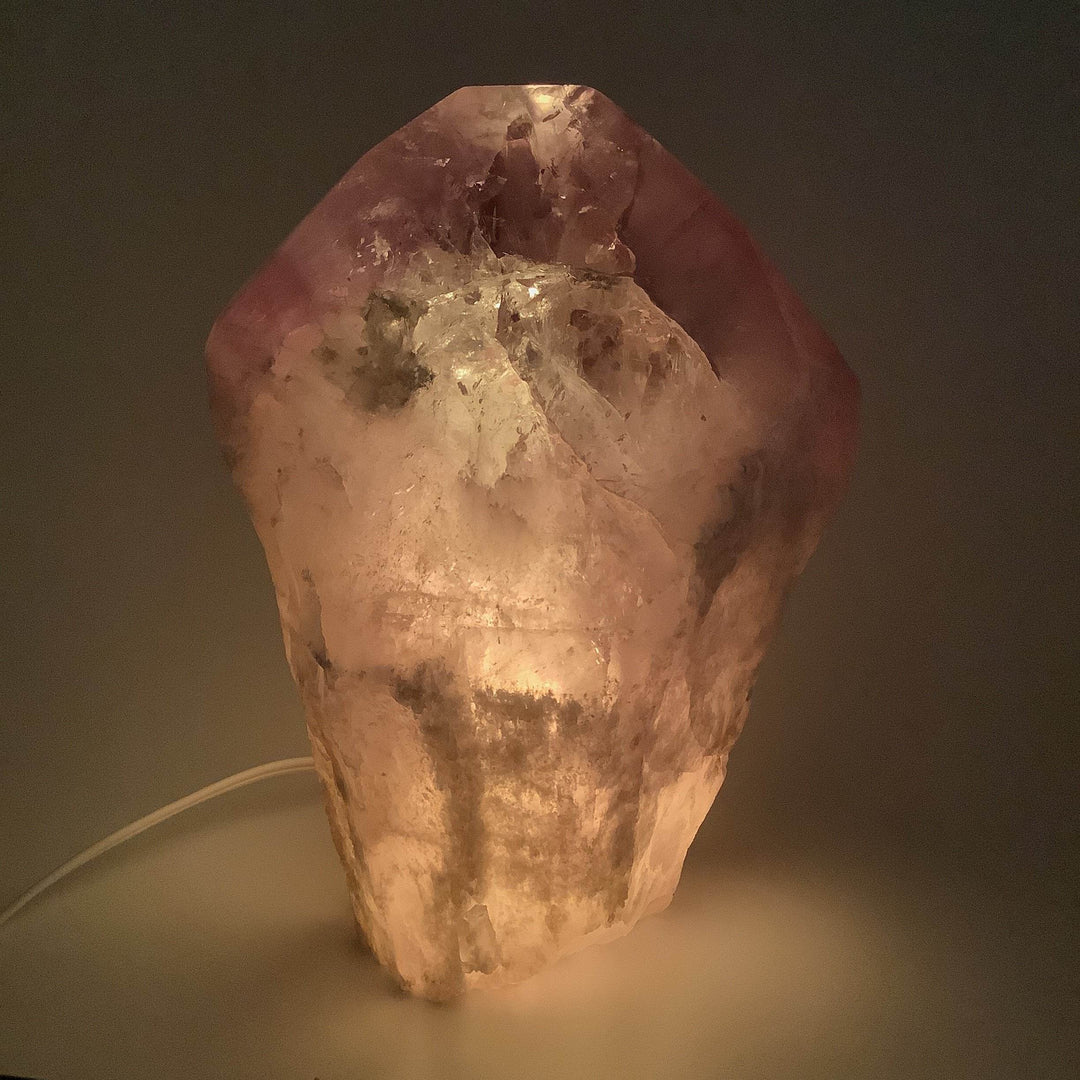 Rough Amethyst Lamp - Rocks and Gems Canada