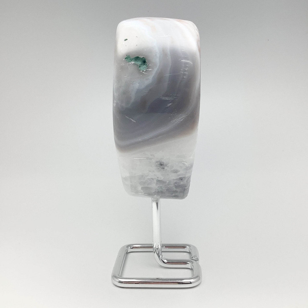 Agate Heart on Stand - Rocks and Gems Canada