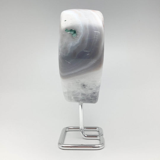 Agate Heart on Stand - Rocks and Gems Canada