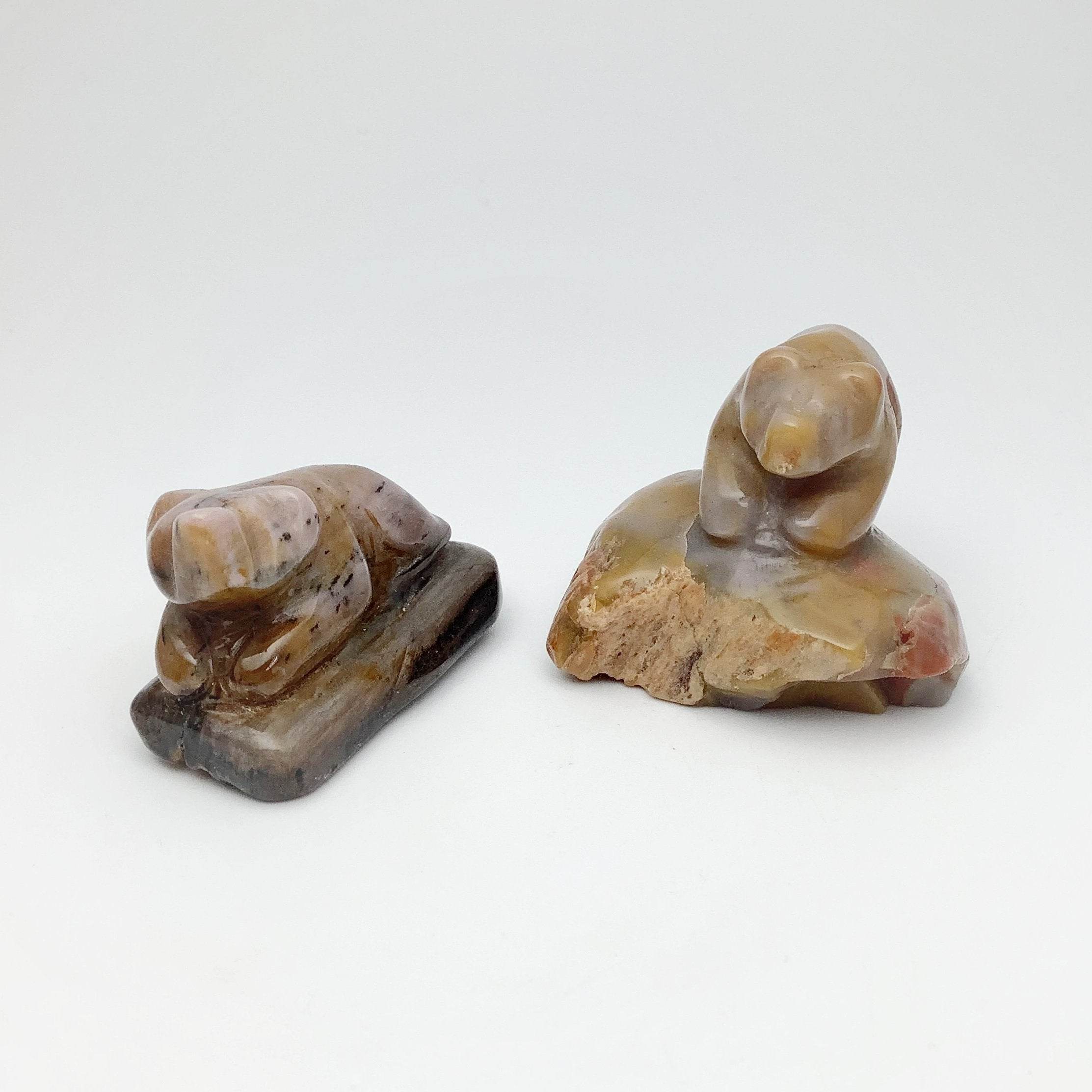 Alberta Jade Bear Carving - Rocks and Gems Canada