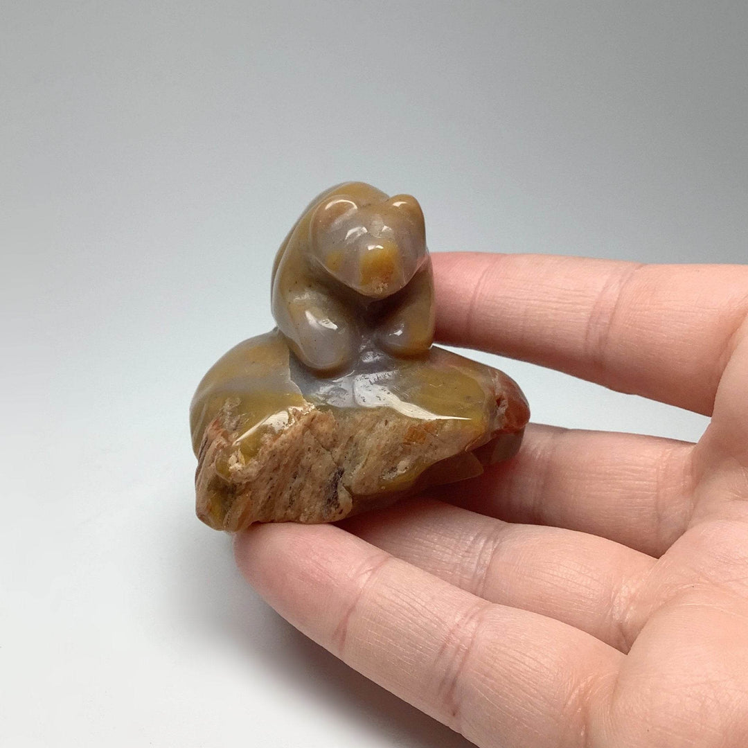 Alberta Jade Bear Carving - Rocks and Gems Canada