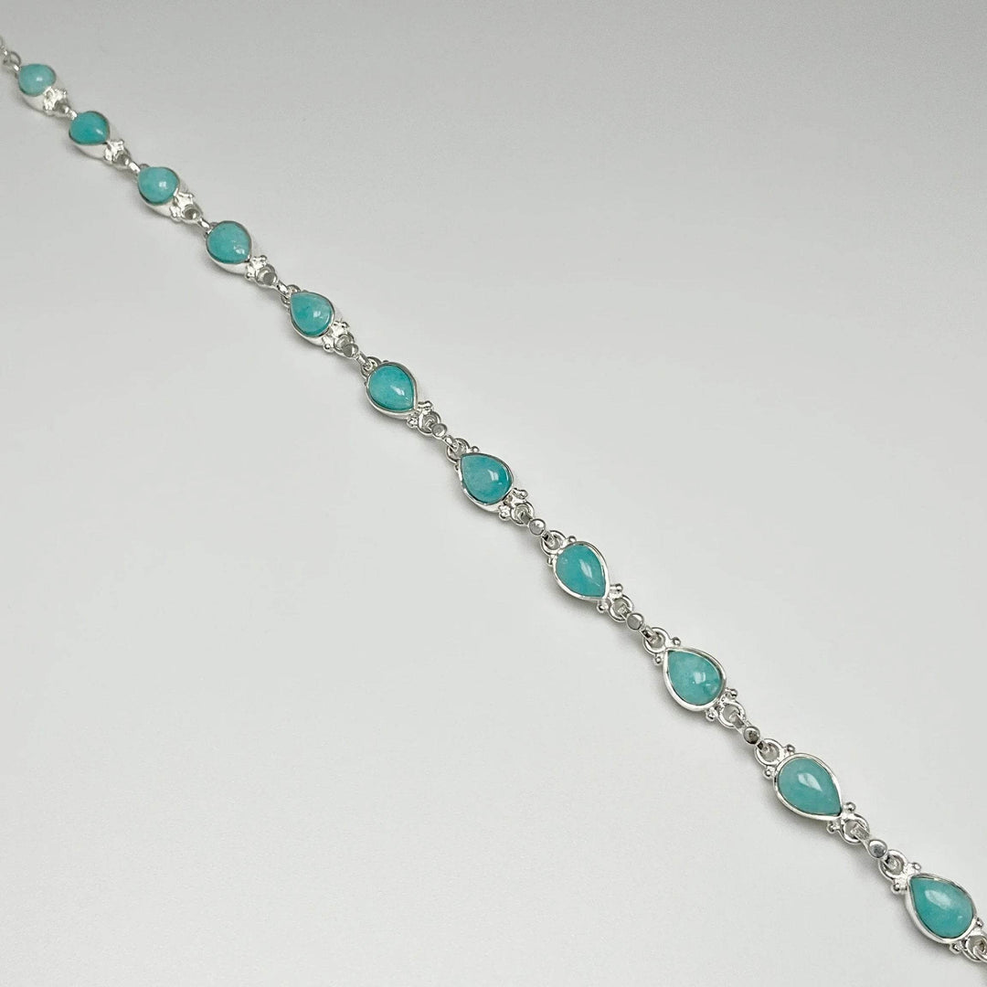 Amazonite Sterling Silver Bracelet - Rocks and Gems Canada