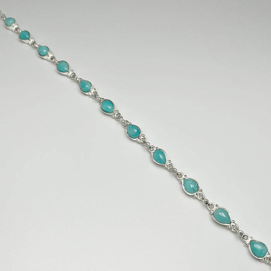 Amazonite Sterling Silver Bracelet - Rocks and Gems Canada