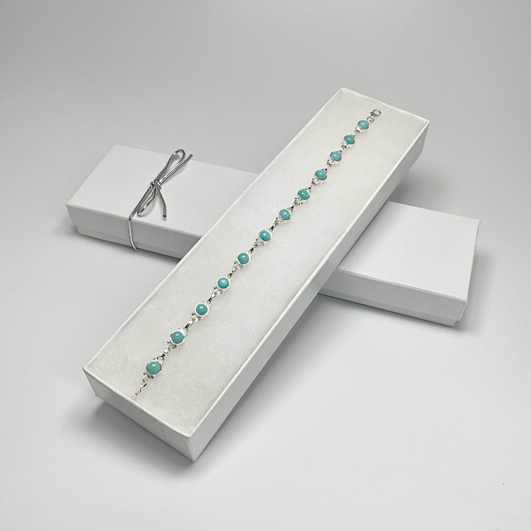 Amazonite Sterling Silver Bracelet - Rocks and Gems Canada