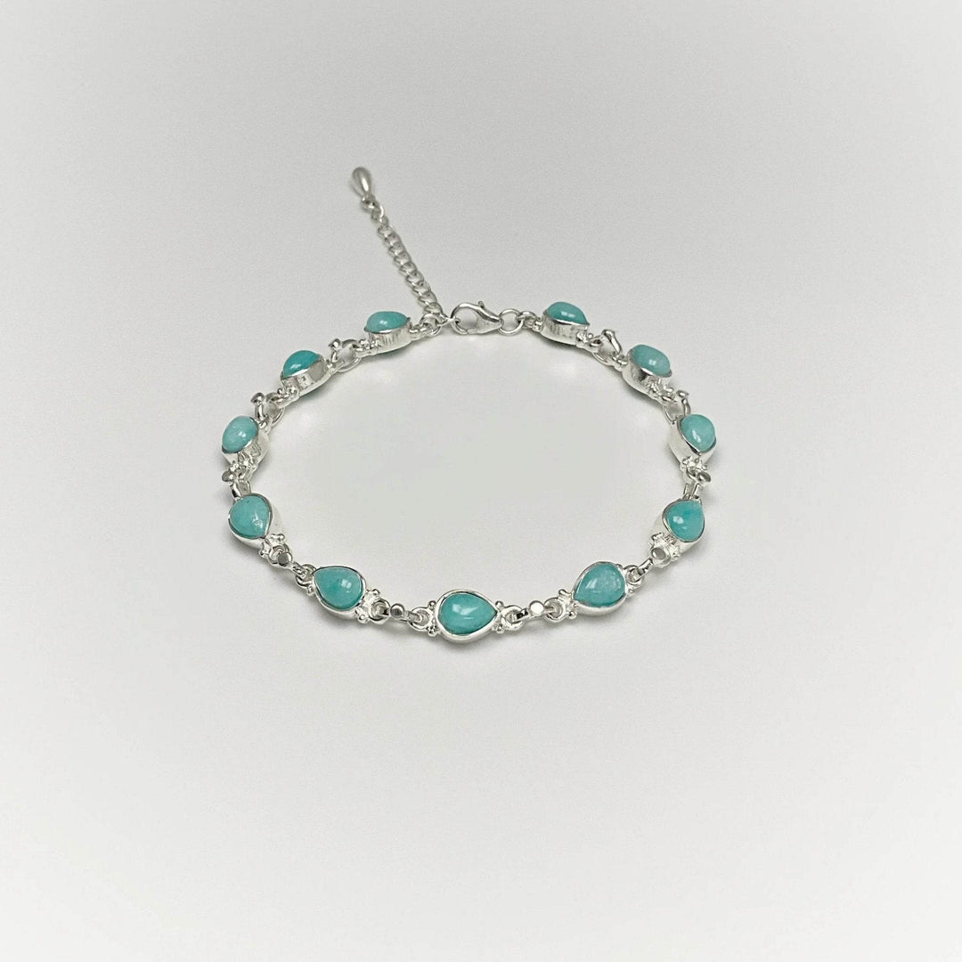 Amazonite Sterling Silver Bracelet - Rocks and Gems Canada