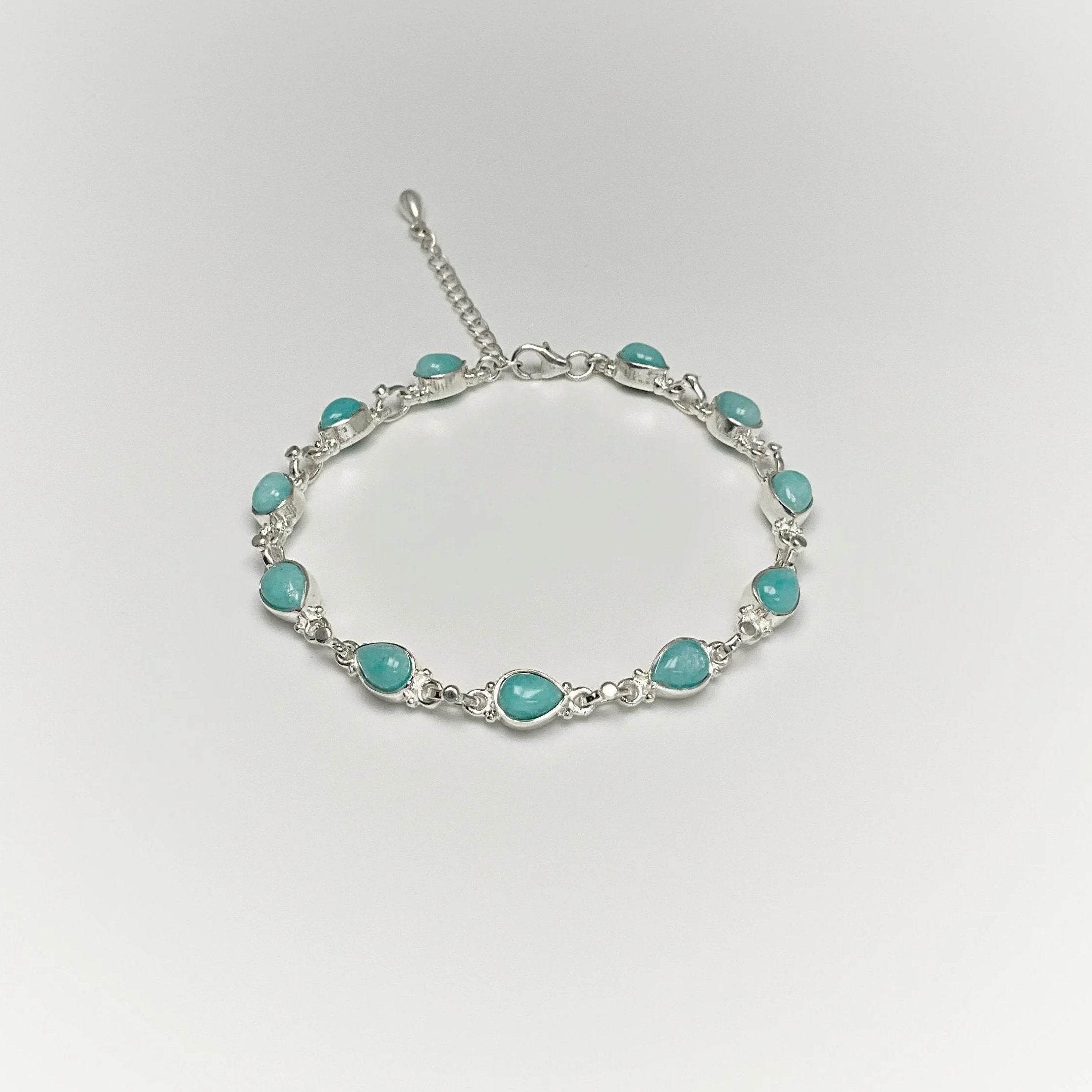 Amazonite Sterling Silver Bracelet - Rocks and Gems Canada