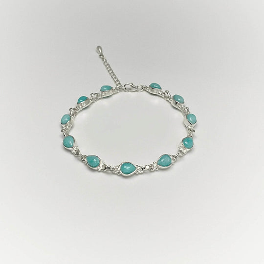 Amazonite Sterling Silver Bracelet - Rocks and Gems Canada