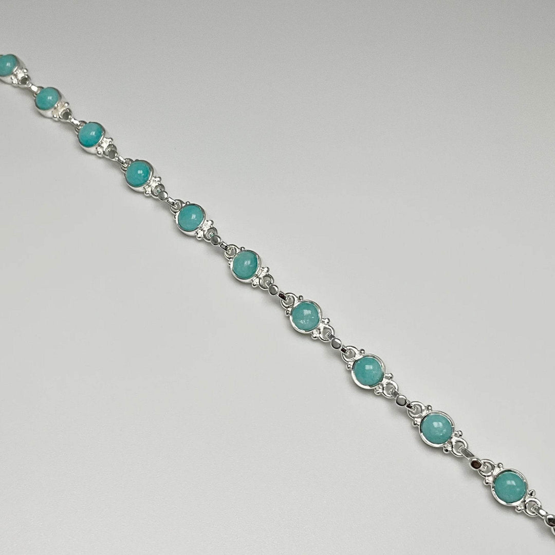 Amazonite Sterling Silver Bracelet - Rocks and Gems Canada