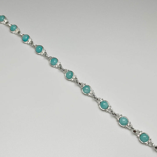 Amazonite Sterling Silver Bracelet - Rocks and Gems Canada