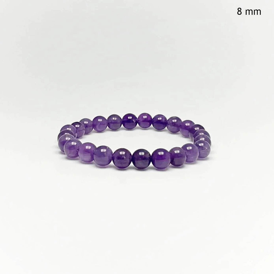 Amethyst Beaded Bracelet - Rocks and Gems Canada