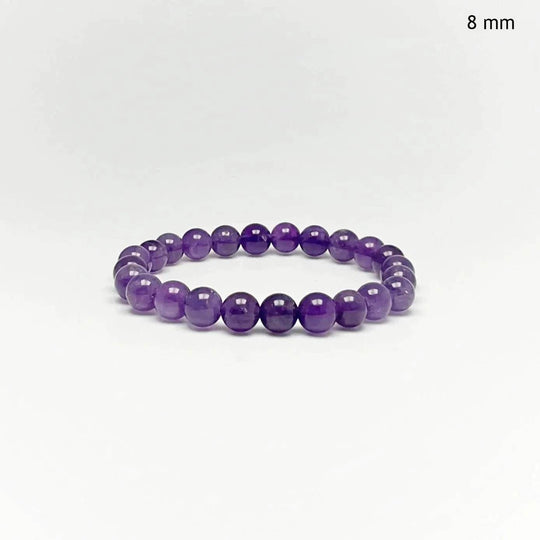 Amethyst Beaded Bracelet - Rocks and Gems Canada