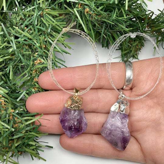 Amethyst Christmas Ornament - Rocks and Gems Canada