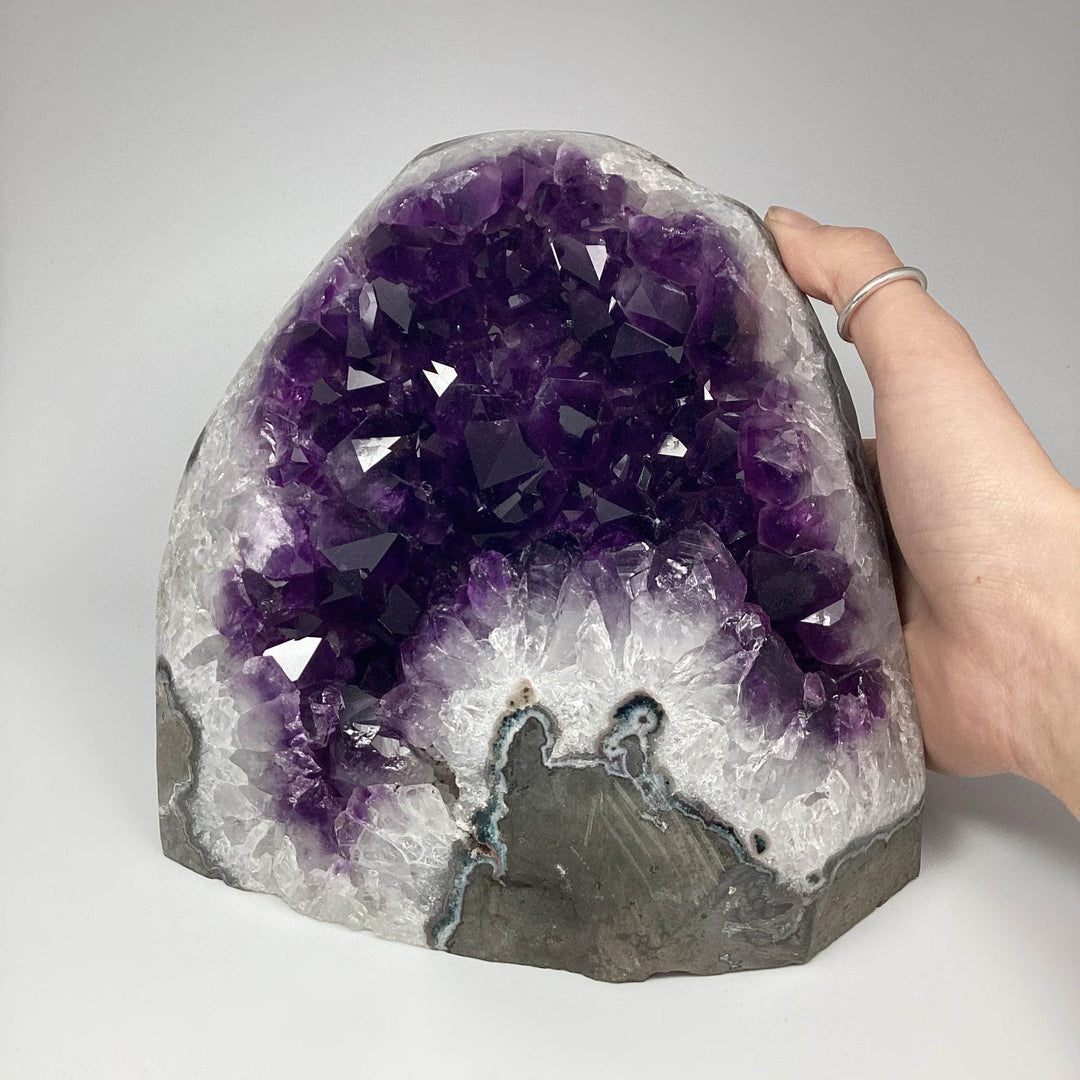 Amethyst Druze Cluster Large Stand Up - Rocks and Gems Canada