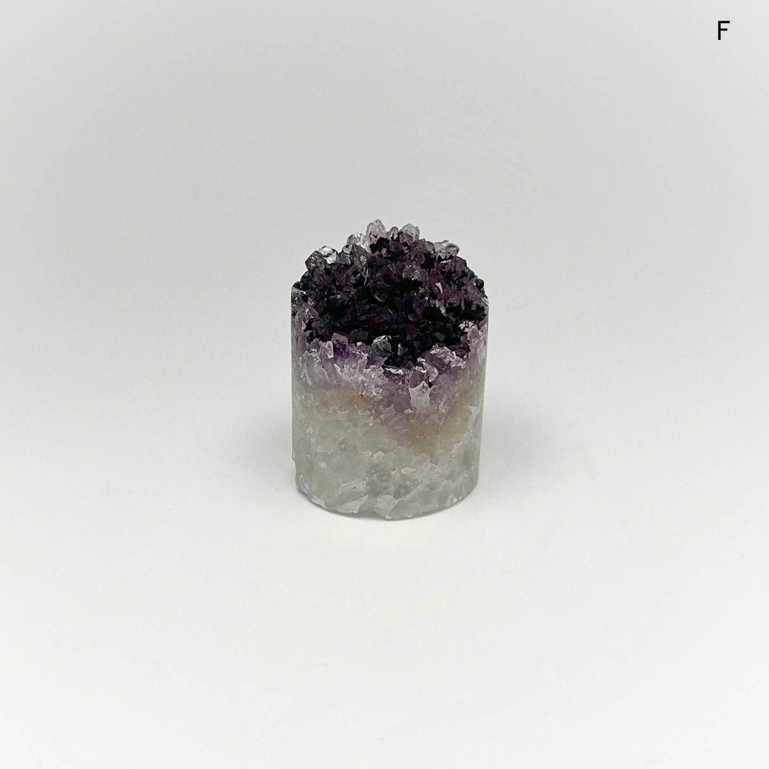 Amethyst Druze Cylinder Stand Up - Rocks and Gems Canada