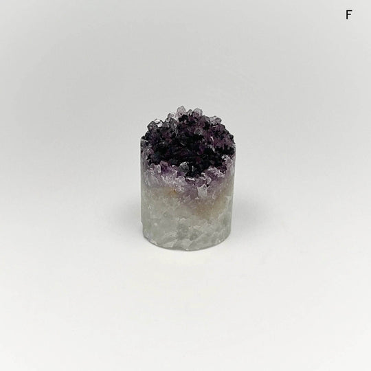 Amethyst Druze Cylinder Stand Up - Rocks and Gems Canada