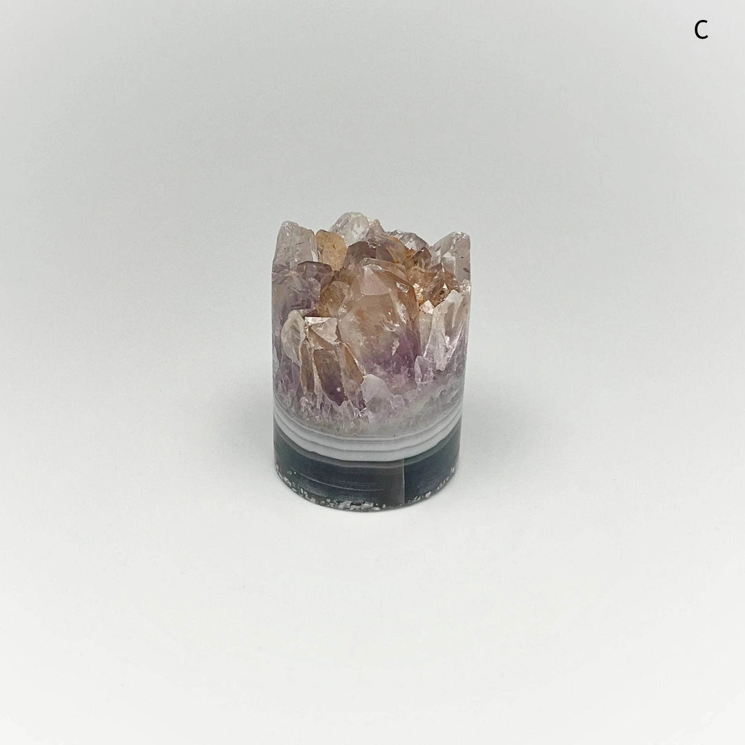 Amethyst Druze Cylinder Stand Up - Rocks and Gems Canada