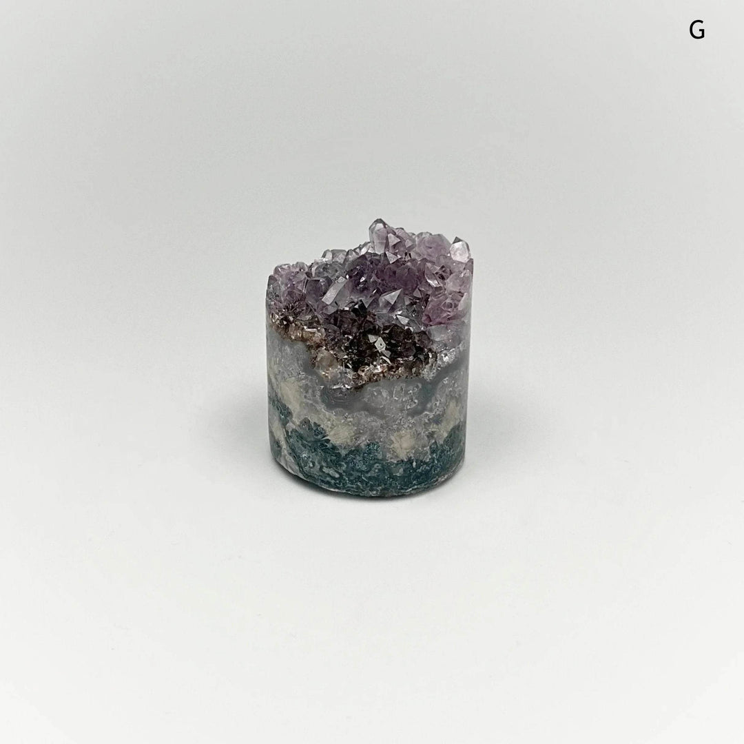 Amethyst Druze Cylinder Stand Up - Rocks and Gems Canada
