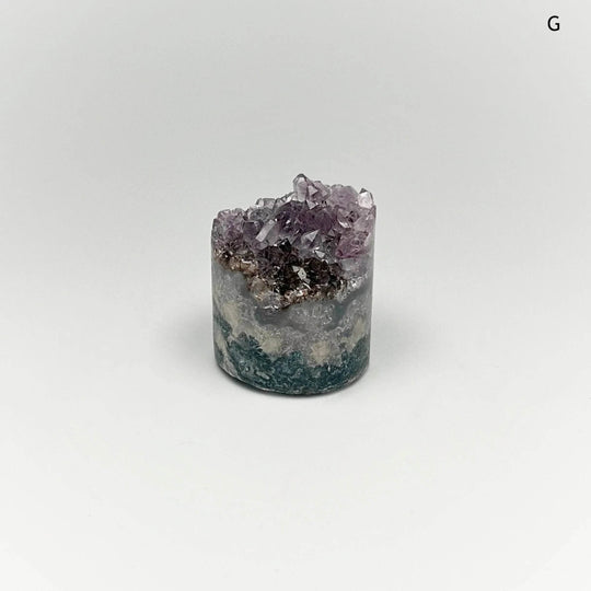 Amethyst Druze Cylinder Stand Up - Rocks and Gems Canada