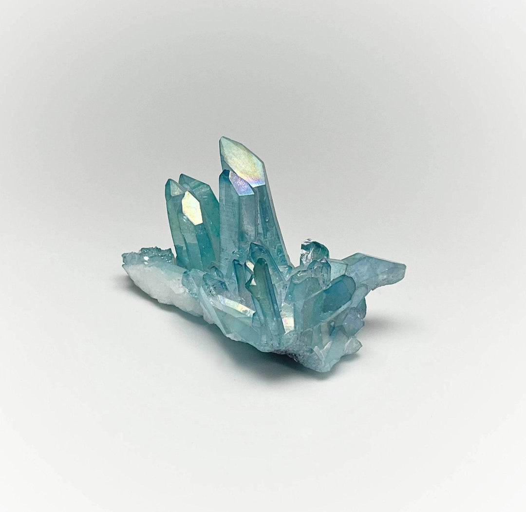 Aqua Aura Quartz Cluster - Rocks and Gems Canada