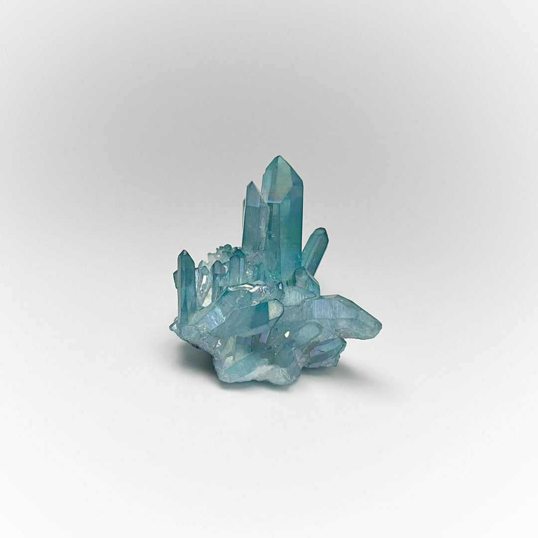 Aqua Aura Quartz Cluster - Rocks and Gems Canada