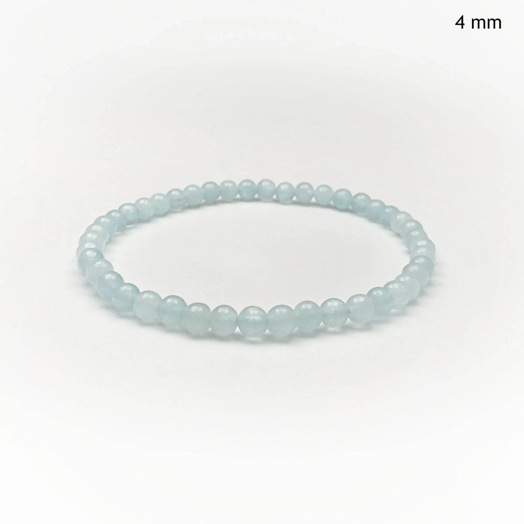 Aquamarine Beaded Bracelet - Rocks and Gems Canada